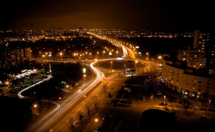 Ночной Минск фото